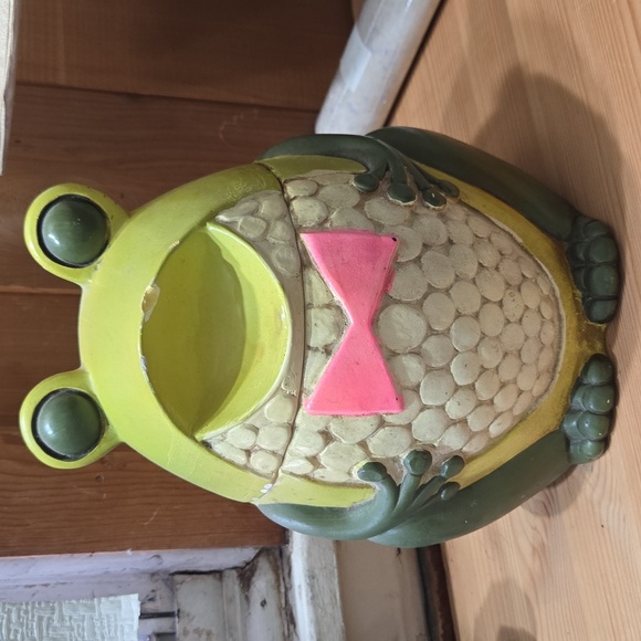 Vintage Cookie Jar Holt Howard Anthropomorphic Frog 9". - Picture 2 of 15